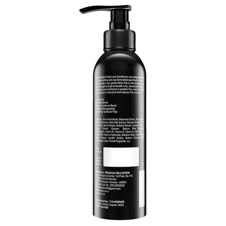 Beard Wash & Conditioner 200ml | 2-in-1 Beard Cleanser for Men | Softens, Hydrates & Reduces Itch | Natural Beard Care with Aloe Vera & Vitamin C