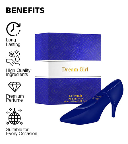 Dream Girl Perfume for Women 85ml | Long Lasting Floral Fruity Sweet Fragrance | Premium Eau De Parfum for Women | Soft & Romantic Scent promises