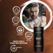 Coffee Body Wash 450ml | Deep Cleansing & Brightening Body Wash for Men | Sulfate-Free Moisturizing Shower Gel | Removes Tan & Controls Oil