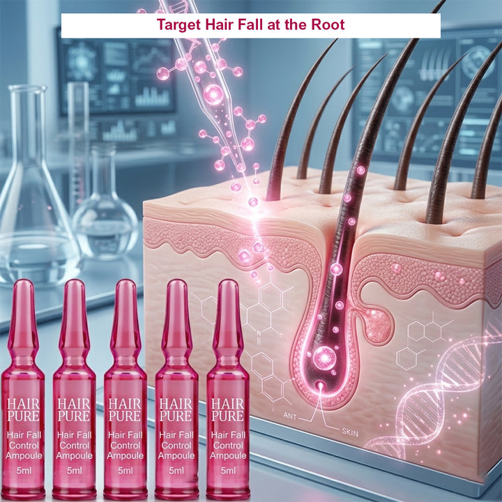 Hair Fall Control Ampoule 5ml |  Strengthening Hair Treatment to Reduce Hair Fall & Breakage