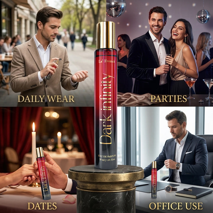 Dark Infinity Perfume 30ml | Long Lasting Dark Woody Spicy Fragrance for Men & Women | Premium Unisex Eau De Parfum | Intense & Mysterious Scent