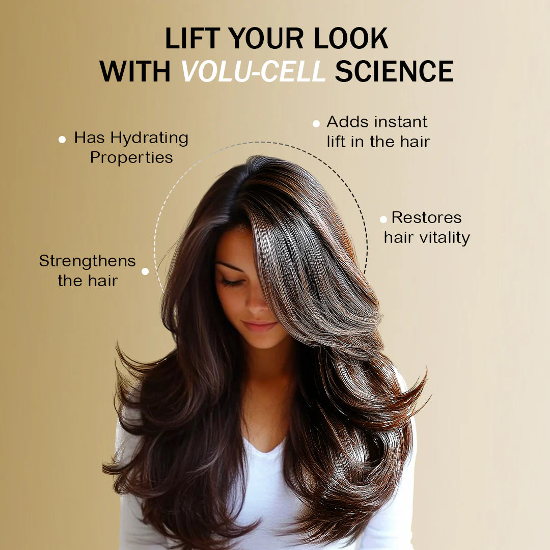 Volumizing Shampoo 250ml – VoluCell Hair Thickening Shampoo with Niacin for Volume, Strength & Fuller Hair