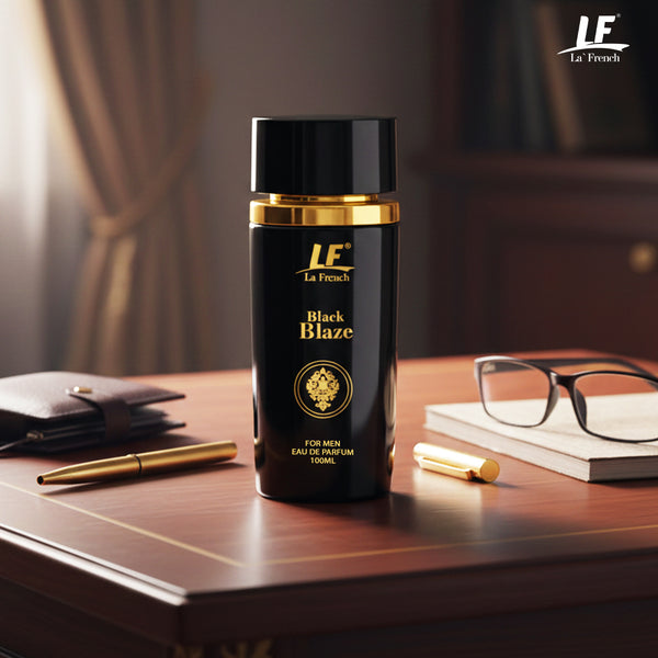 Black Blaze Premium Men's Perfume 100ml - Exquisite & Smokey Luxury Perfume - For Men Who Are Confident & Bold