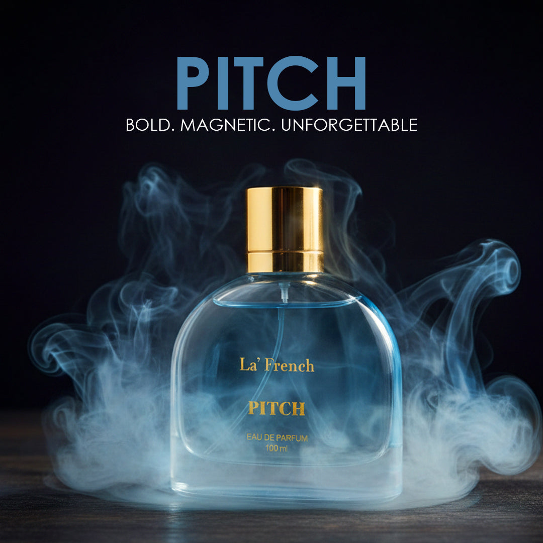 Pitch Unisex Perfume 100ml | Long-Lasting Premium Fragrance with Clary Sage, Lemon & Amber Notes | Refreshing, Elegant Scent for Office & Party