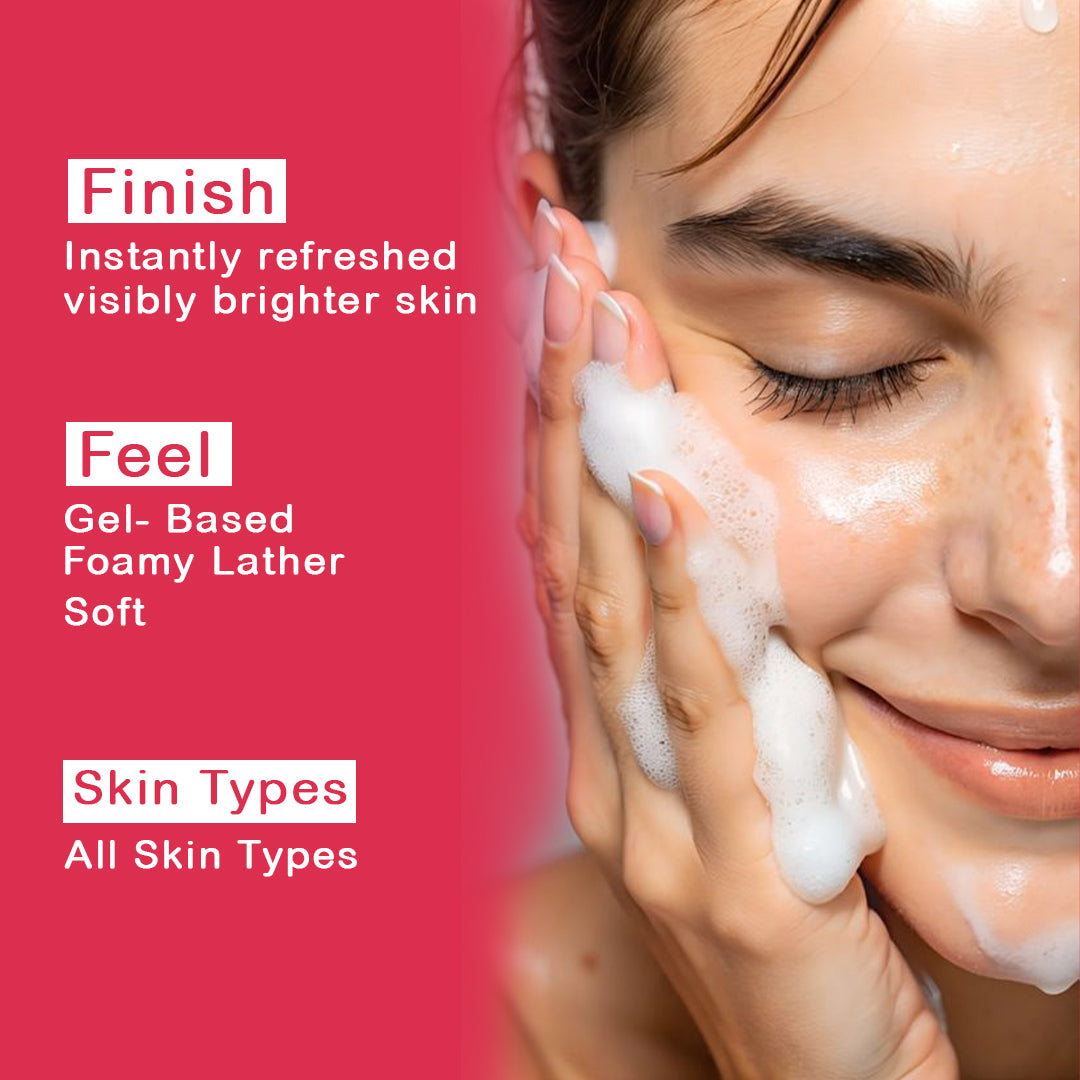 Niacinamide 5% Face Wash 100ml | Pore Refining & Oil Control Cleanser | Brightening Anti-Acne Facewash with Zinc PCA & Witch Hazel
