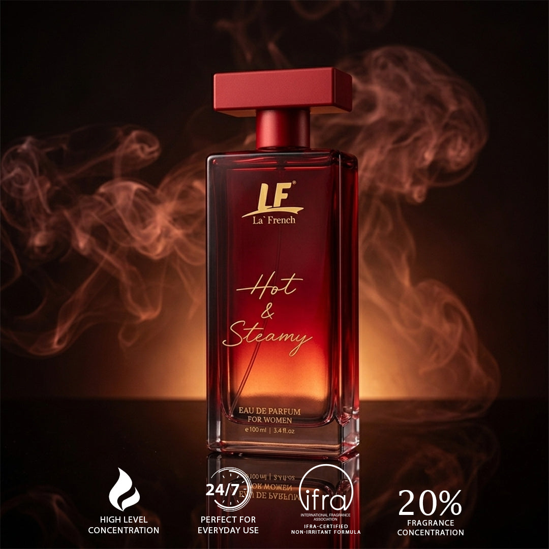 Hot & Steamy Perfume for Women 100ml – Long Lasting Eau De Parfum | Floral Citrus Musk Amber Luxury Fragrance