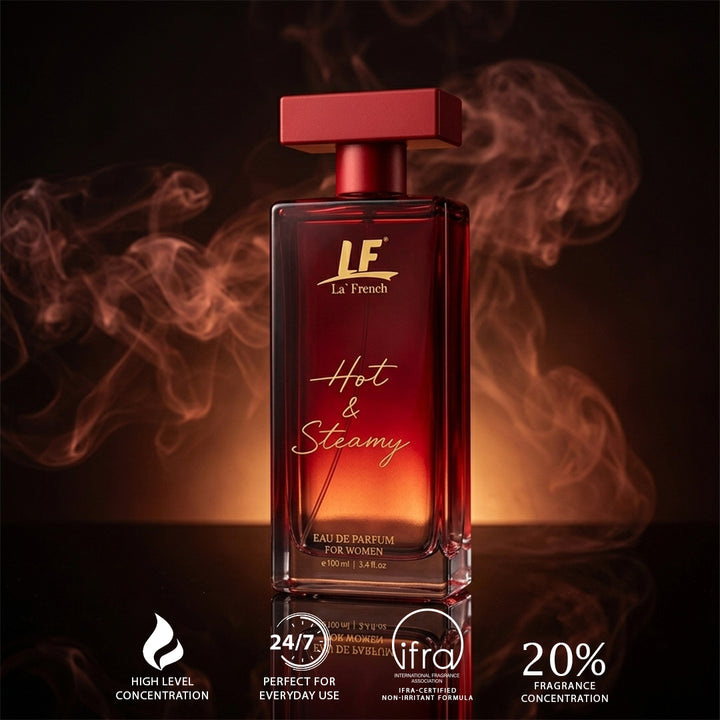 Hot & Steamy Perfume for Women 100ml – Long Lasting Eau De Parfum | Floral Citrus Musk Amber Luxury Fragrance