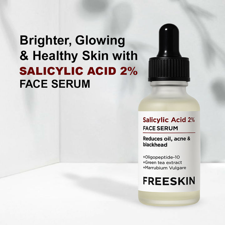 Salicylic Acid Face Serum 30ml | Acne Control Serum with Niacinamide & Zinc | Pore Minimizing, Oil Control & Blemish Repair Serum for Clear Skin