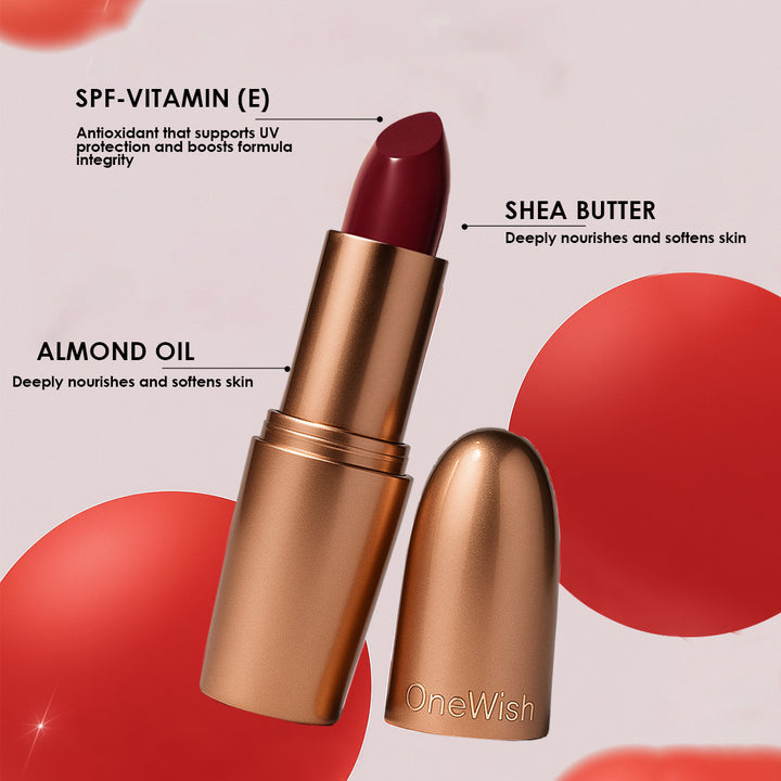 Creamy Matte Lipstick Rock N Rouge Shade 14 – Long Lasting Matte Lipstick, Full Coverage, Highly Pigmented Lip Color for Women (3.8g)