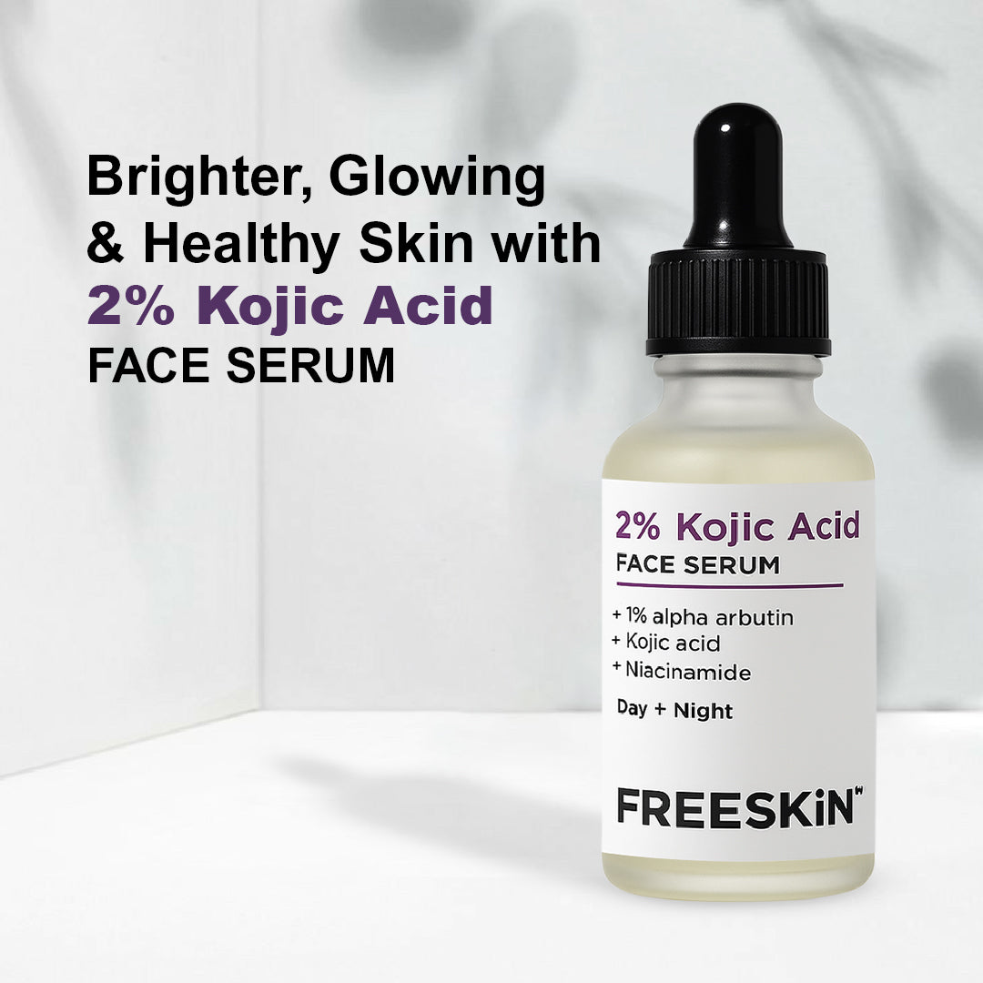 Kojic Acid Face Serum (30ml) | Brightening & Dark Spot Removal Serum with Alpha Arbutin & Niacinamide for Even Skin Tone