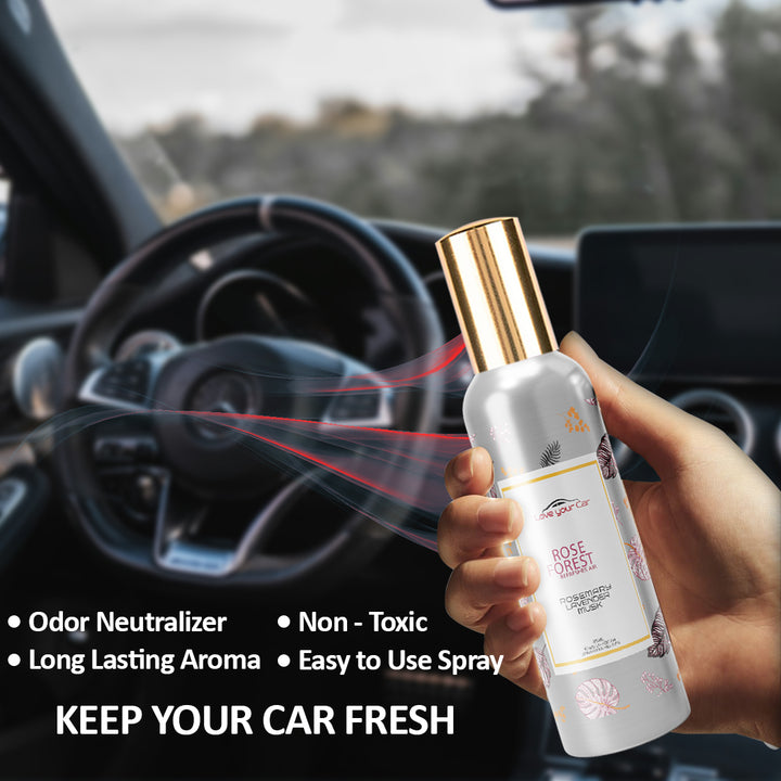Love Your Car Rose Forest Car Air Freshner (85ml)