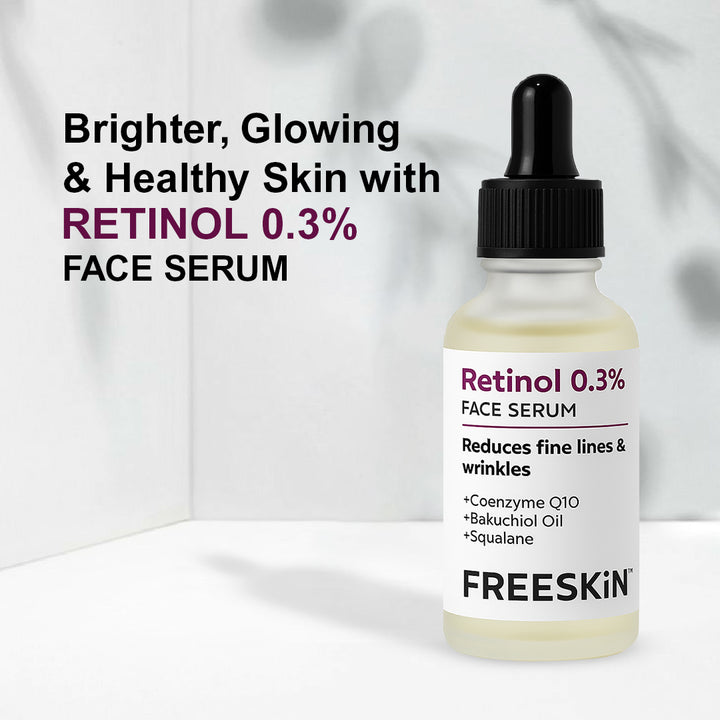 0.3% Retinol Face Serum (30ml) | Anti-Aging Night Serum for Wrinkles, Dark Spots & Skin Renewal