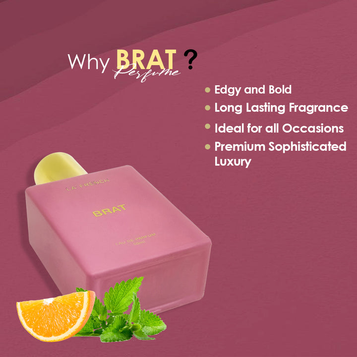 Brat Eau De Parfum 50ml – Playful Citrus Woody Fragrance for Women