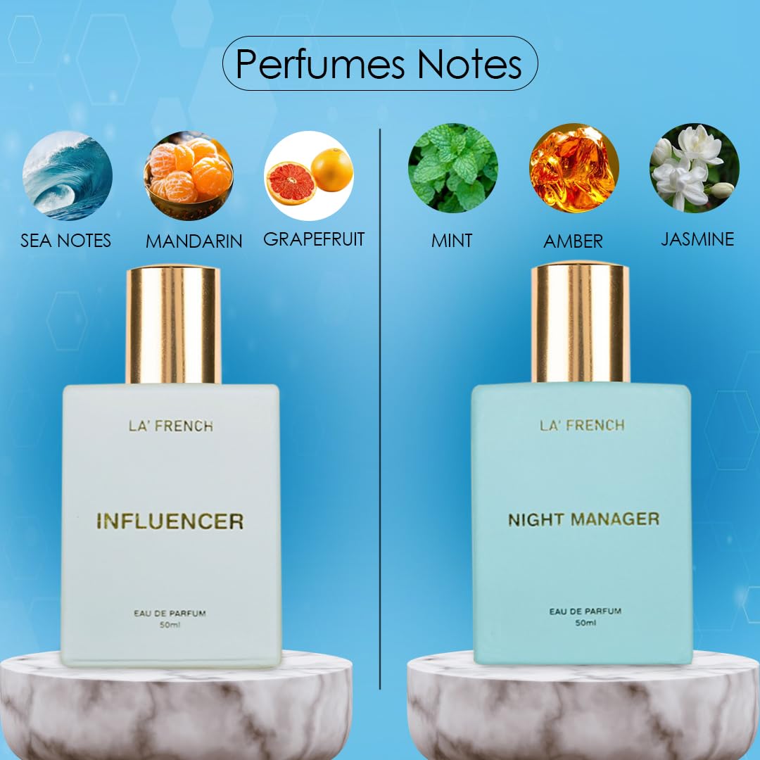 La French Unisex Perfume Gift Set Influencer & Night Manager Gift Set (2 x 50ml)