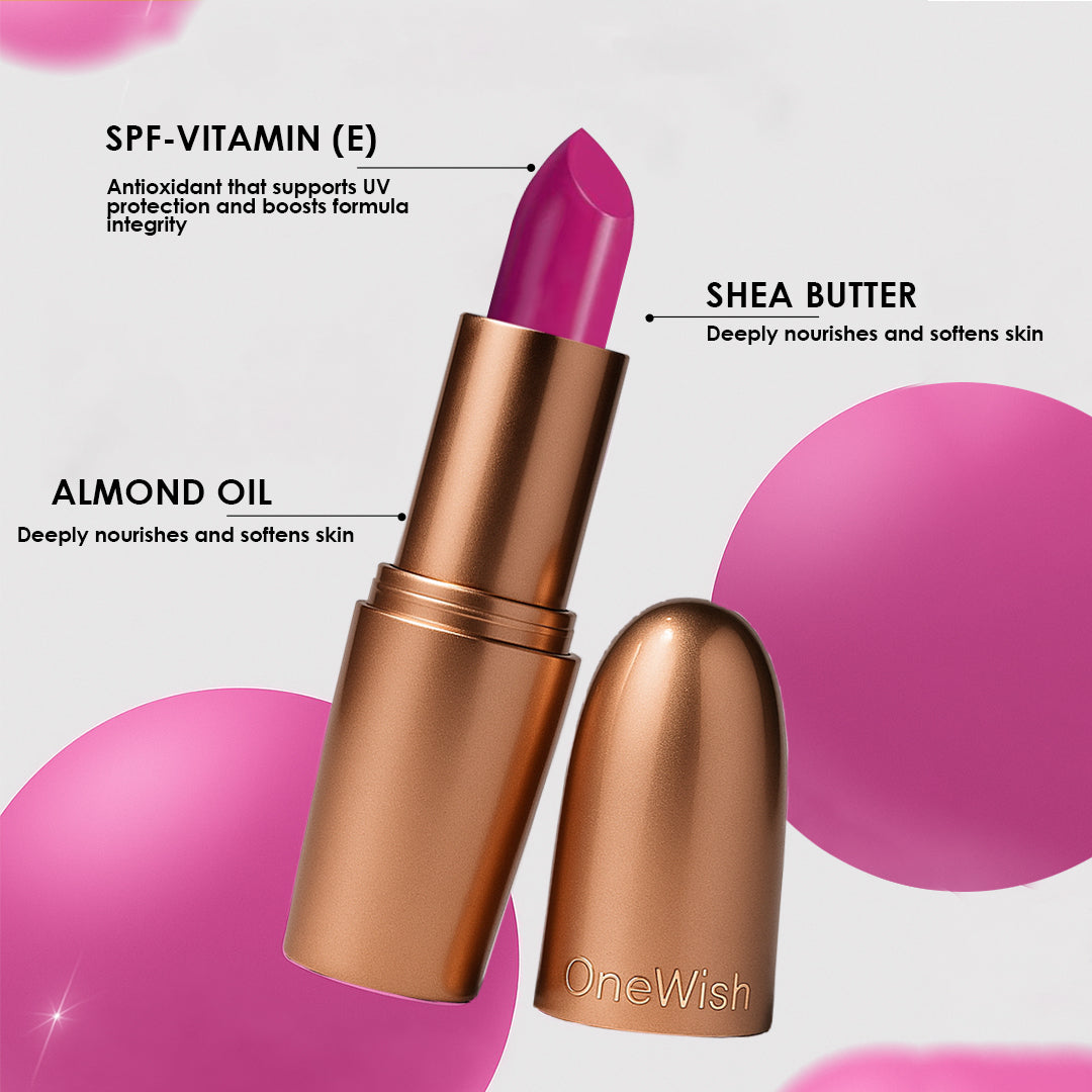 Creamy Matte Lipstick Dramatic Red 3.8g (Shade 23) – Long-Lasting, Full Coverage Bold Red Matte Lipstick