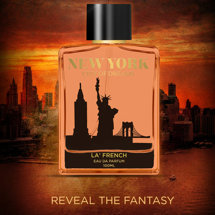 New York Eau De Parfum 100ml – Unisex Long Lasting Perfume | Fresh Spicy Aqua Premium Fragrance for Men & Women