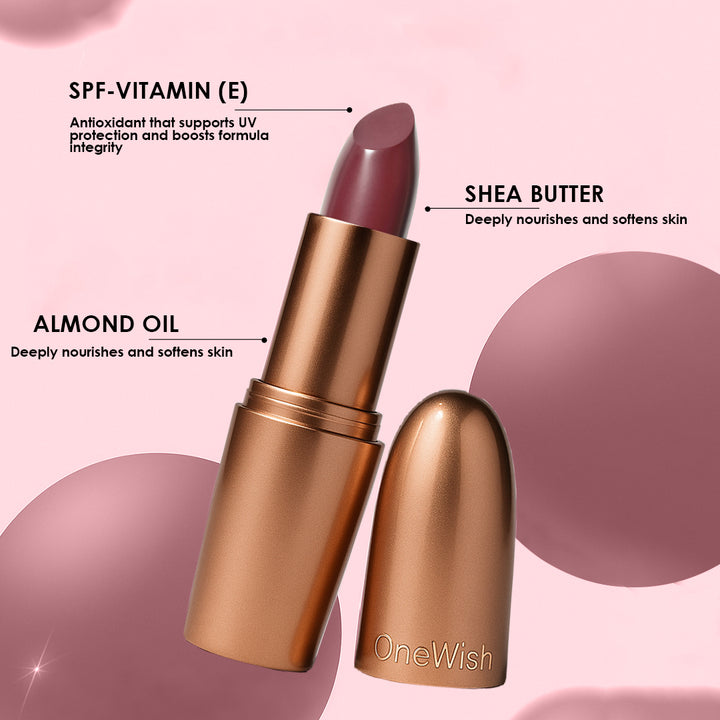 Creamy Matte Lipstick Raisin Hell Shade 11 – Long Lasting Matte Lipstick, Full Coverage, Highly Pigmented Lip Color for Women (3.8g)