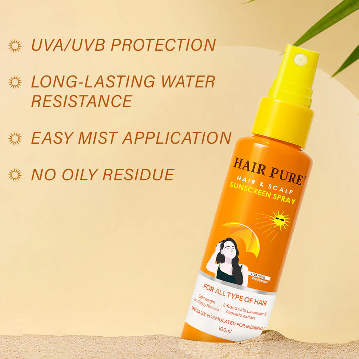 Sunscreen Hair Protector Spray 100ml | UVA/UVB Sunscreen for Hair and Scalp