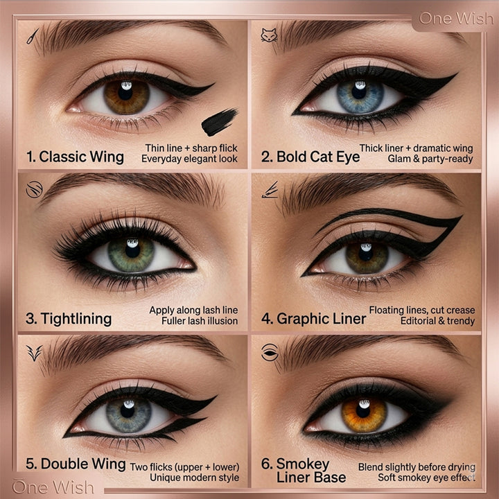 Matte Liquid Eyeliner 3.5ml – Intense Black, Smudge-Proof & Long-Lasting
