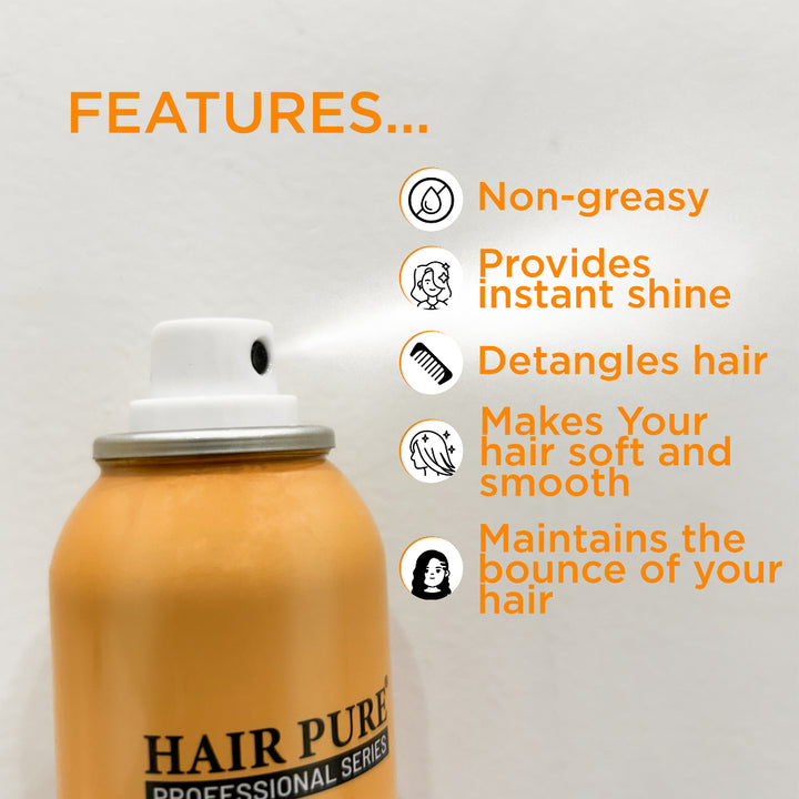Shine Hair Spray 100 ml | Strong Hold & Natural Shine Hair Spray