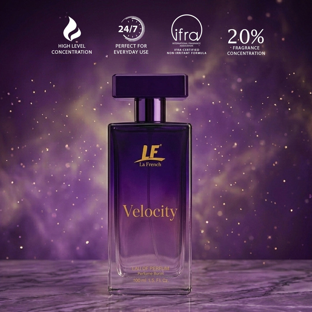 Velocity Perfume for Women 100ml – Long Lasting Eau De Parfum | Fresh Floral Bergamot Amber Sandalwood Fragrance