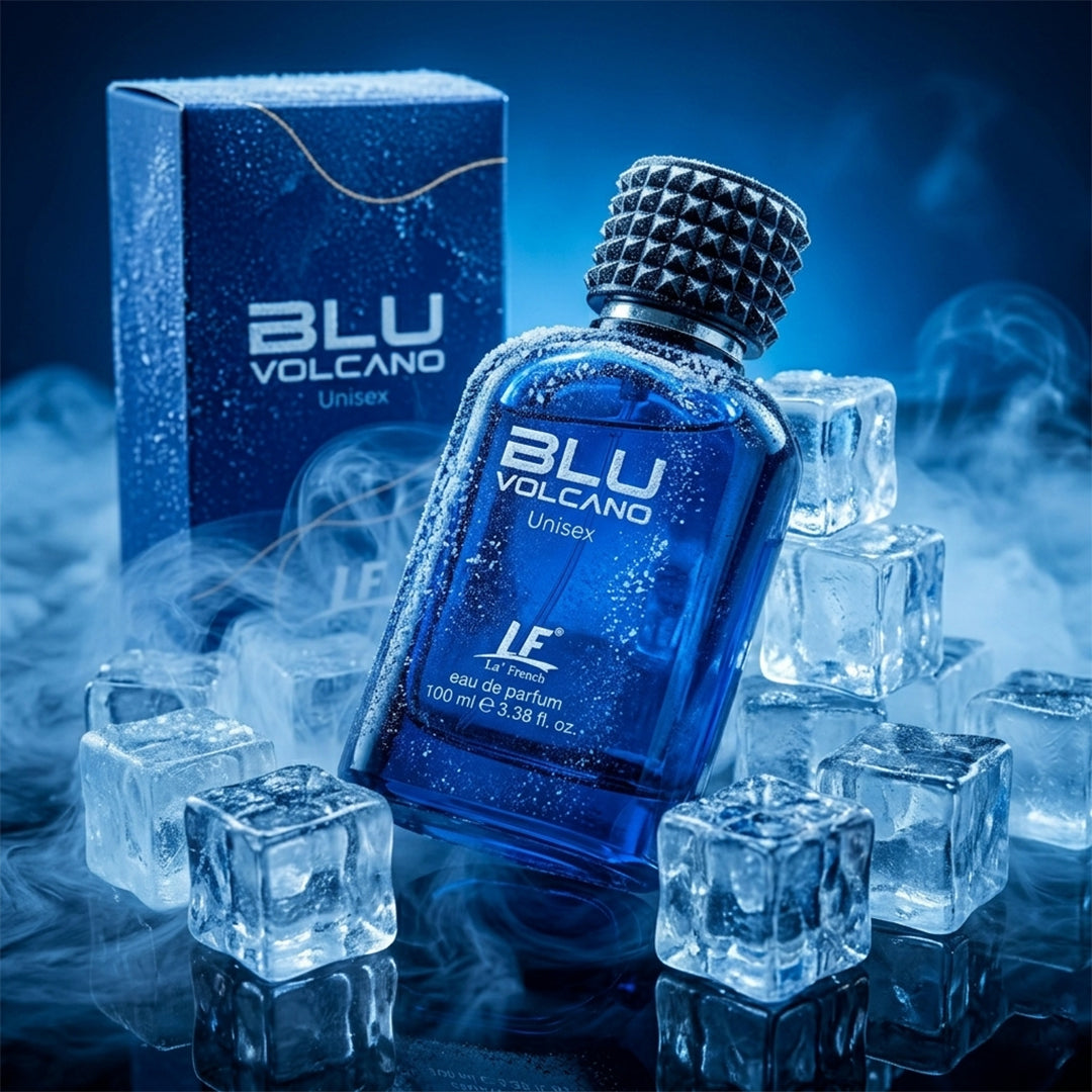 La French Blu Volcano Perfume for Men & Women 100ml | Premium Long-Lasting Unisex Fragrance with Vanilla, Amber & Warm Spicy Notes