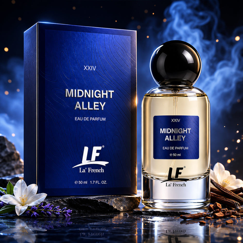 La French Midnight Alley Unisex Perfume 50ml | Long-Lasting Fragrance Eau de Perfume | Premium Luxury Fragrance for Men & Women | Fresh, Sweet & Everyday Wear Scent