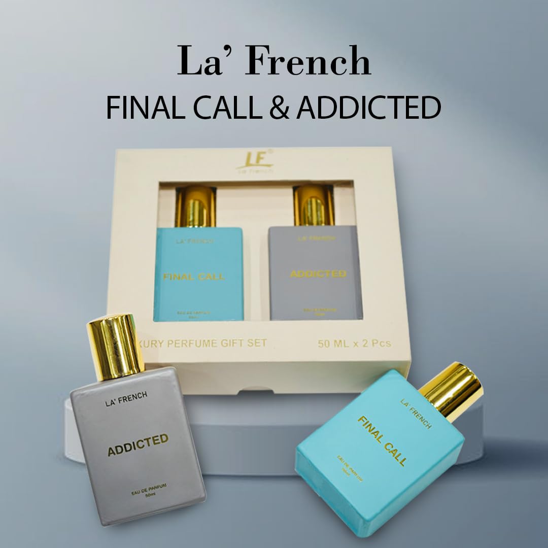 La French Unisex Perfume Gift Set Final Call & Addicted Gift Set (2 x 50ml)