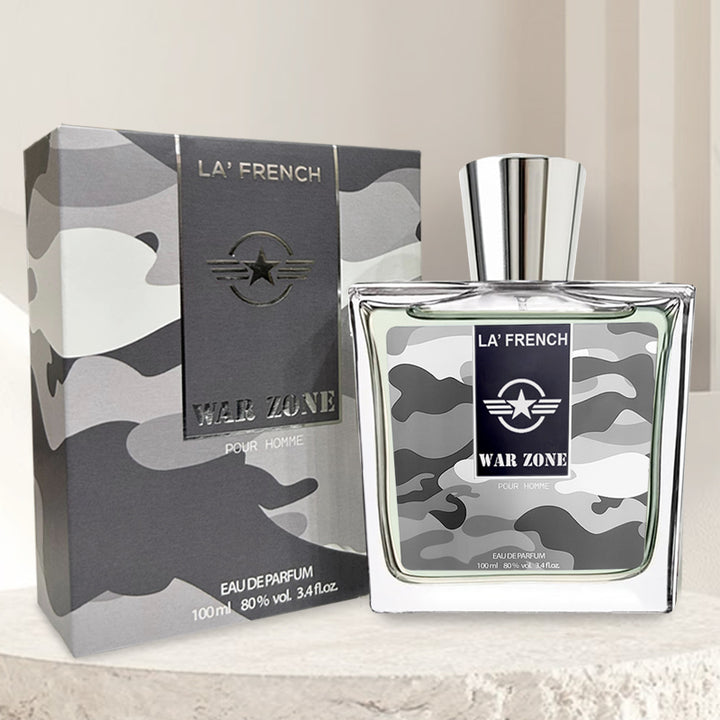 War Zone Perfume for Men 100ml | Long Lasting Citrus Fruity Woody Fragrance | Premium Eau De Parfum for Men | Bold & Powerful Masculine Scent
