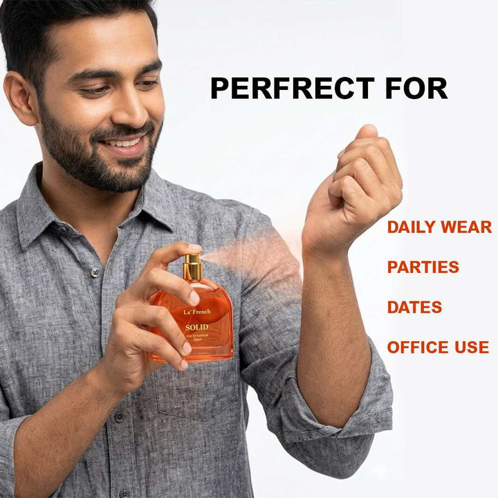 Solid Unisex Perfume 100ml  | Warm Woody Floral Luxury Fragrance