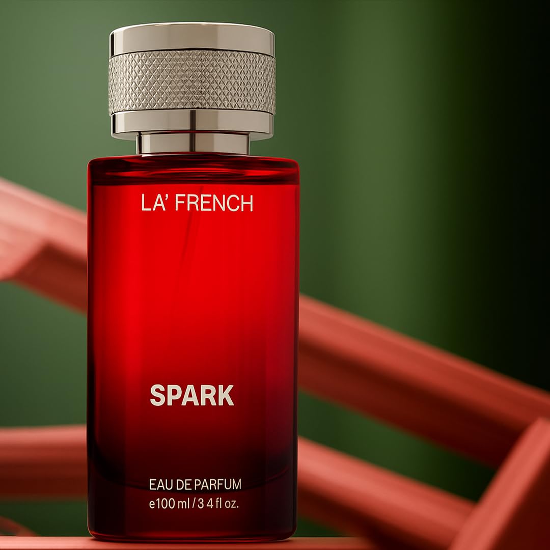 Spark Eau De Parfum 100ml | Long Lasting Fresh Citrus Fruity Fragrance | Premium Unisex Perfume for Men & Women | Energetic & Vibrant Scent
