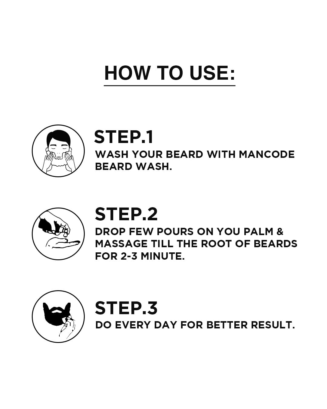 Beard Growth Oil Accelerator 50ml | Fast Beard Growth Oil for Men | Thicker Fuller Beard & Patchy Beard Solution | Non-Greasy Nourishing Beard Oil