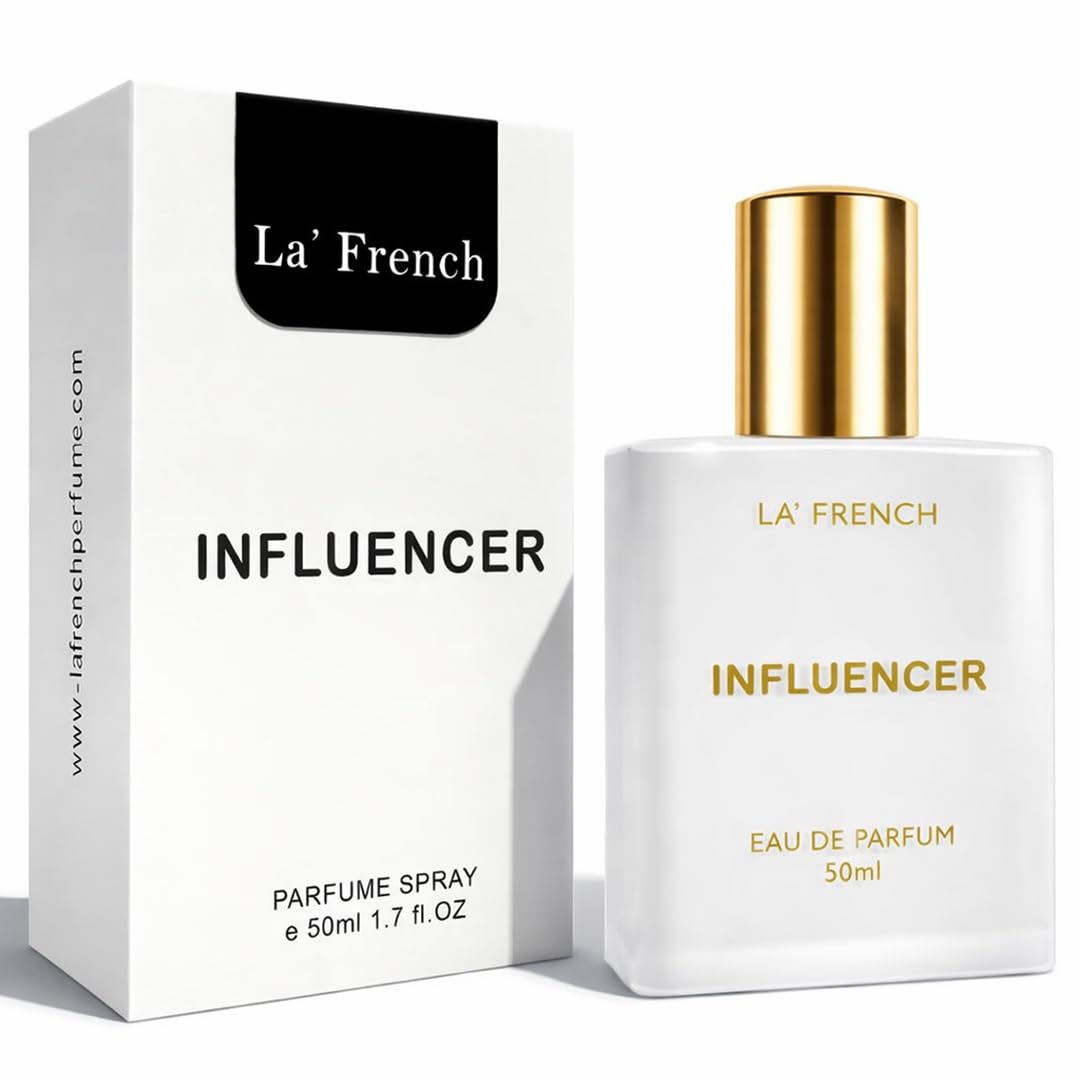 Influencer Perfume for Men & Women 50ml | Long Lasting Fresh Fruity Floral Fragrance | Premium Unisex Eau De Parfum | Modern & Trendy Scent