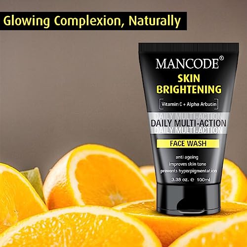 Skin Brightening Face Wash for Men 100ml | Vitamins C