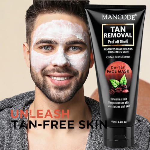 Tan Removal Peel Off Mask 100ml | Blackhead Removal Mask for Men & Women | Brightening Exfoliating Face Mask for Smooth Skin