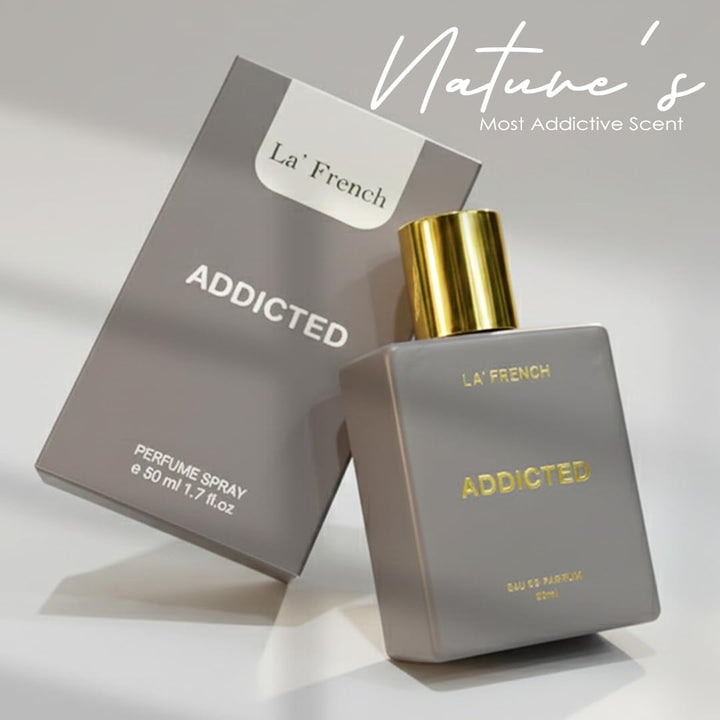 Addicted Perfume for Men & Women 50ml | Long Lasting Sweet Fruity Floral Fragrance | Premium Unisex Eau De Parfum | Bold & Addictive Scent