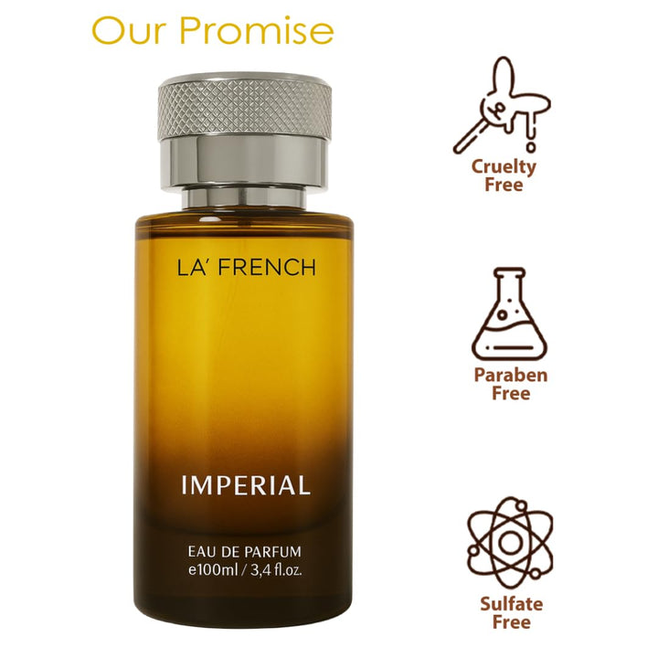 Imperial Eau De Parfum 100ml | Long Lasting Oriental Woody Fragrance | Premium Unisex Perfume for Men & Women | Royal & Luxurious Scent