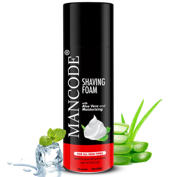 Shaving Foam for Men with Aloe Vera & Moisturizing Formula – 500ml