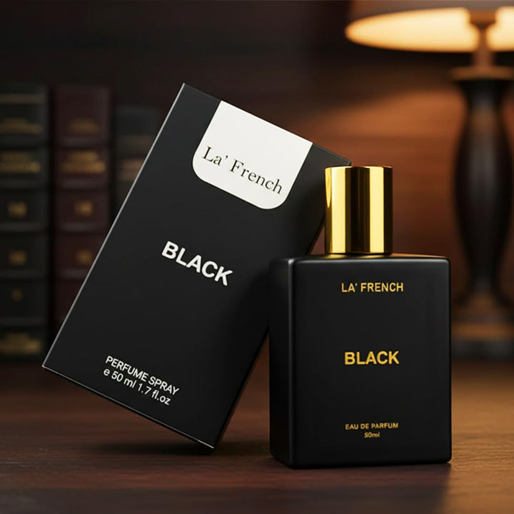Black Perfume for Men & Women 50ml | Long Lasting Dark Woody Spicy Fragrance | Premium Unisex Eau De Parfum | Bold & Mysterious Scent