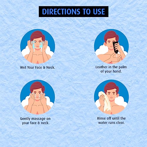 Detoxifying Face Wash for Men 100ml | Refreshing Skin