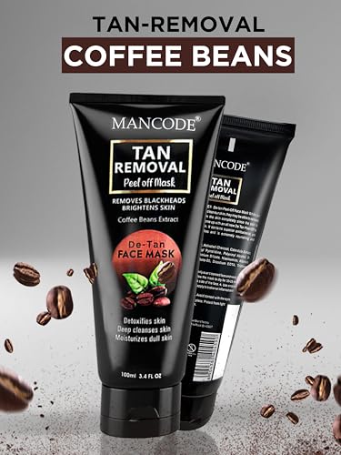 Tan Removal Peel Off Mask 100ml | Blackhead Removal Mask for Men & Women | Brightening Exfoliating Face Mask for Smooth Skin