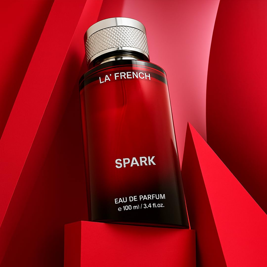 Spark Eau De Parfum 100ml | Long Lasting Fresh Citrus Fruity Fragrance | Premium Unisex Perfume for Men & Women | Energetic & Vibrant Scent