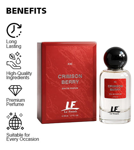 Crimson Berry Unisex Perfume 50ml | Refreshing Daily Wear Perfume for Men & Women promises