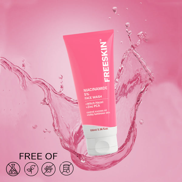 Niacinamide 5% Face Wash 100ml | Pore Refining & Oil Control Cleanser | Brightening Anti-Acne Facewash with Zinc PCA & Witch Hazel