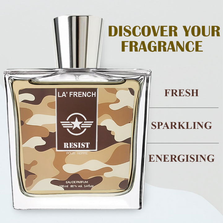 Resist Perfume for Men 100ml | Long Lasting Bold Woody Aromatic Fragrance | Premium Eau De Parfum for Men | Strong & Confident Scent