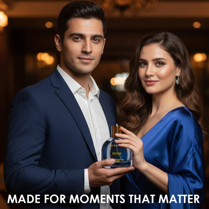 Pitch Unisex Perfume 100ml | Long-Lasting Premium Fragrance with Clary Sage, Lemon & Amber Notes | Refreshing, Elegant Scent for Office & Party