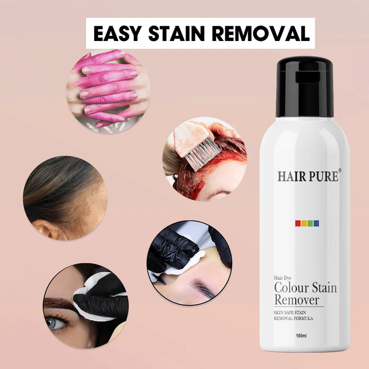 Hair Dye Colour Stain Remover 100ml - Skin-Friendly Hair Dye Stain Remover for Neck, Forehead, and Ears