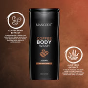 Coffee Body Wash 450ml | Deep Cleansing & Brightening Body Wash for Men | Sulfate-Free Moisturizing Shower Gel | Removes Tan & Controls Oil