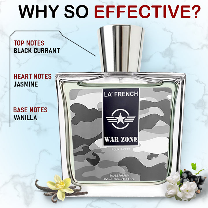 War Zone Perfume for Men 100ml | Long Lasting Citrus Fruity Woody Fragrance | Premium Eau De Parfum for Men | Bold & Powerful Masculine Scent