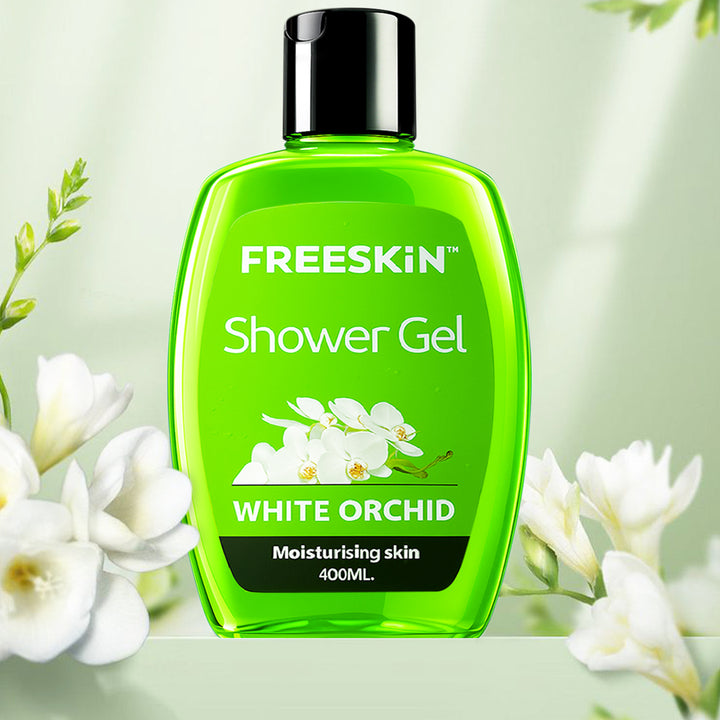 White Orchid Shower Gel 400ml | Moisturizing Body Wash with Orchid Extracts | Gentle Cleanser for Soft, Smooth & Nourished Skin